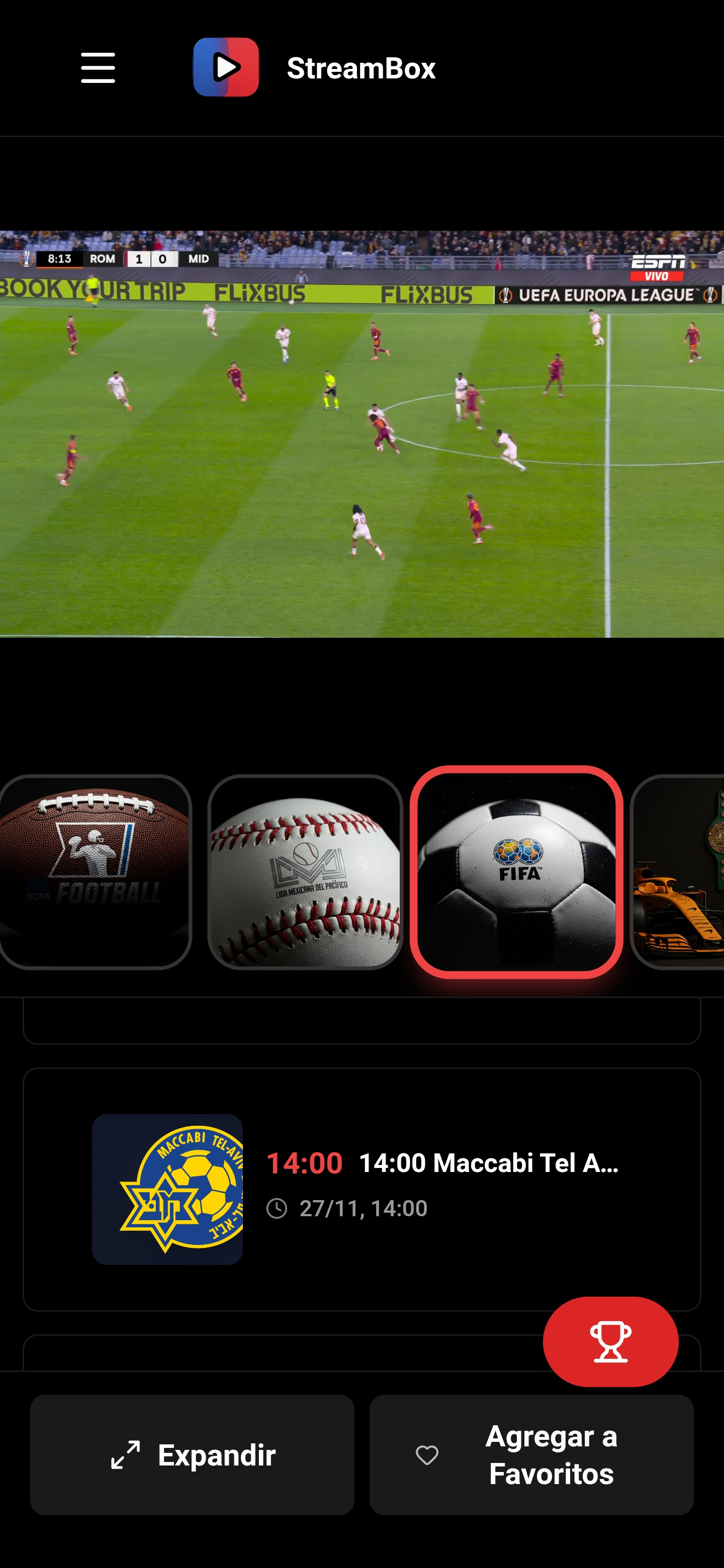 Interfaz Mobile StreamBox - Captura 11