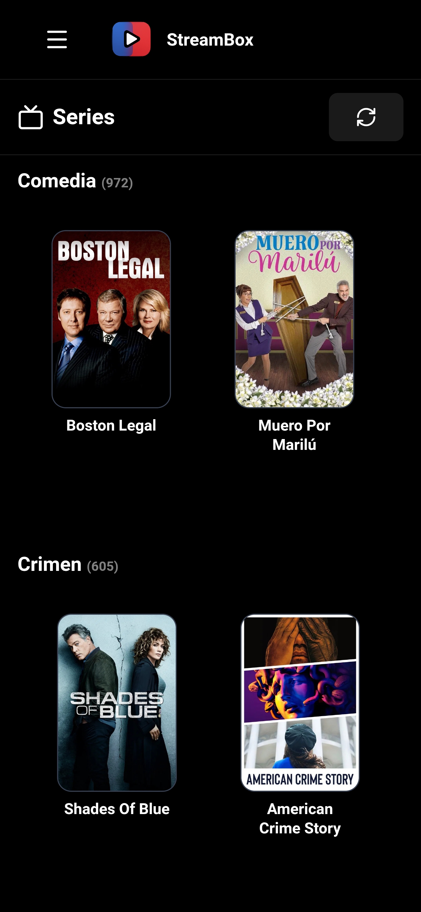 Interfaz Mobile StreamBox - Captura 14